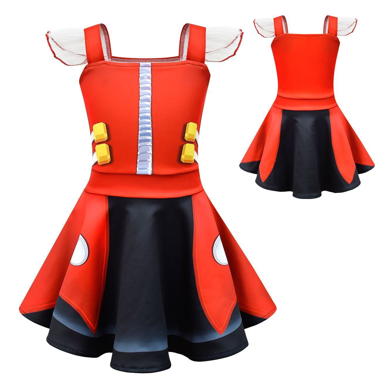 Girls Costume Buzz Lightyear Dress Girl Cartoon Cosplay Dress Summer Clothes  3-9T 