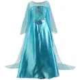 thumbnail image 1 of Girls Costume Elsa Sequin Fancy Princess Dress Up for Birthday Party,Size 10/11, 1 of 6