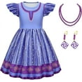 thumbnail image 1 of Girls Costume Wish Asha Princess Dress Halloween Christmas Cosplay Party Dress Up for 3-12 Years Kids, 1 of 6