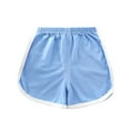 thumbnail image 1 of XUNKUSGA Girls Cotton Athletic Shorts Solid Color Running Shorts Toddler Summer Shorts Quick Dry Active Yoga Shorts 1-6 Years, 1 of 3