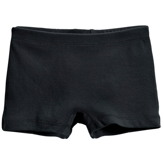 Girls Cotton Boy Shorts Underwear | Black