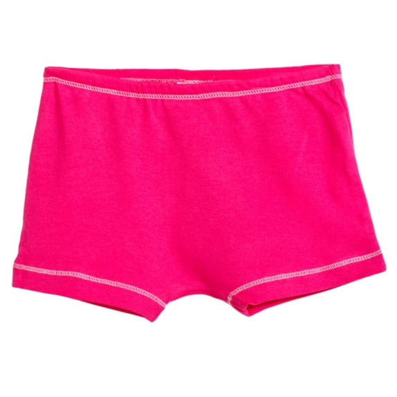 Girls Cotton Boy Shorts Underwear | Hot Pink
