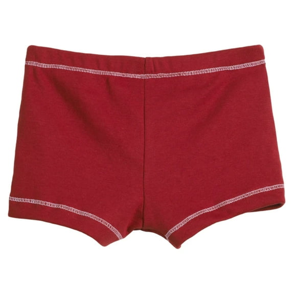 Girls Cotton Boy Shorts Underwear | Red