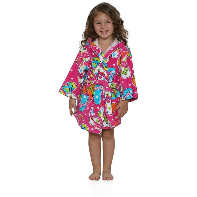 Girls Cotton Hooded Terry Robe Cover Up, Kids Sizes 312