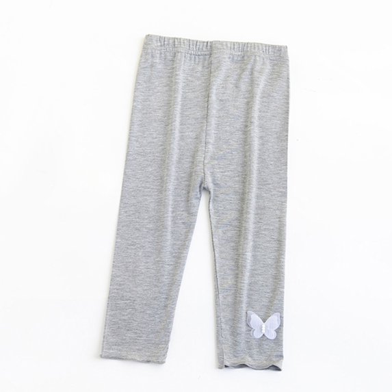 Girls' Cotton Lace Leggings for Summer Comfortable Breathable Casual Pants for Daily Wear and Play