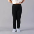 thumbnail image 1 of Girls Cotton Leggings Pants Full Length Basic Leggings Stretchy Legging Footless Tight Pants, 1 of 8