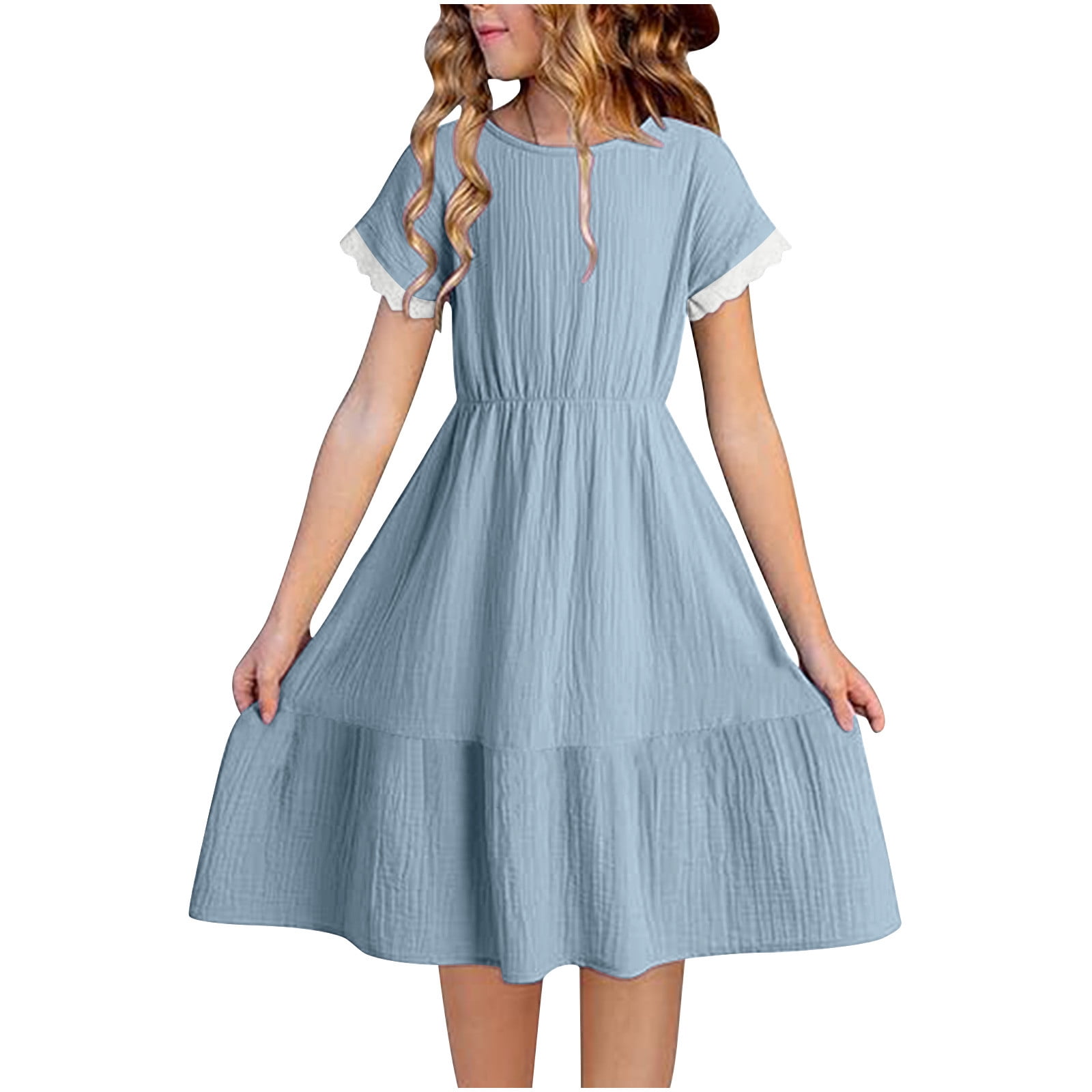 cotton dresses for teens Girls: All For You Purple Tiered Cotton Dress Shop the Mint