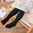 thumbnail image 1 of Girls Cotton Pantyhose Leggings Toddler Girl Pants Casual Yoga Pants for Girls High Waisted Stretch Leggings Kids Black 4-6 Years, 1 of 6