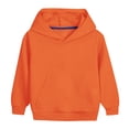 thumbnail image 1 of Girls Cotton Pink Hoodie Top for Boys 2-12 Years Sportswear Kids Cotton Solid Color Long Sleeved Casual Sports Hooded Sweatshirt, 1 of 4