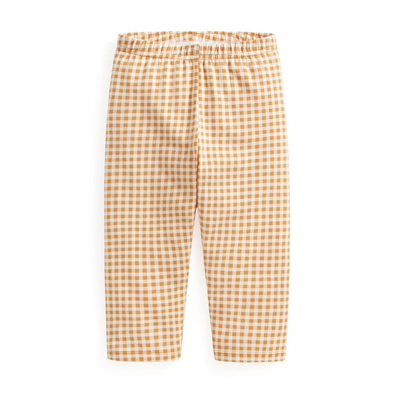 Girls Cotton Plaid Capri Pants High Waist Stretchy Soft Cropped Trouser Summer Breathable Casual Going Out Crop Pants