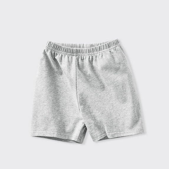 Girls Cotton Shorts Kids Pull on Stretch Casual Athletic Shorts Elastic Waist Comfy Lounge School Uniform 1-7 Years