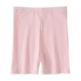 thumbnail image 1 of Girls Cotton Slip Shorts for Under Dresses Seamless Stretch Safety Leggings Elastic Waist Boy Shorts Skinny Underwear, Pink, 4-5 Years, 1 of 7