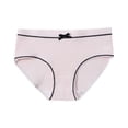 thumbnail image 1 of Girls Cotton Underwear & Briefs Ribbed Low Rise Soft Breathable for 5-16 Years, 1-Pack, Pink,Size 5-8 T, 1 of 9