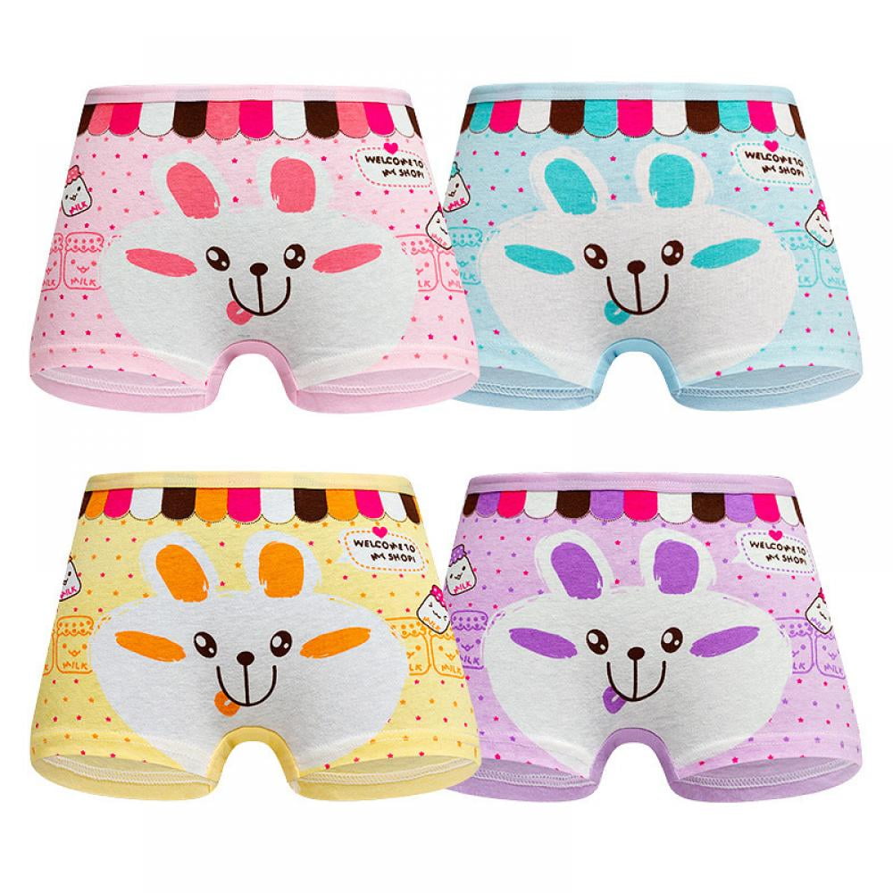 6pcs/Pack Cute Cotton Underwear For Girls Children Underpants Short  Underwear Panty 0-12 Years