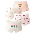 thumbnail image 1 of XUNKUSGA Girls Cotton Underwear Soft Breathable Boyshorts Toddler Little Kids Boxer Briefs Panties 4 Pack, 1 of 3