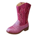 thumbnail image 1 of Girls Cowgirl Boots Child Mid Calf Glitter Cowboy Boot Little Big Kids Wide Calf Western Riding Booties, 1 of 4