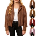 thumbnail image 1 of Girls Cowgirl Jacket Long Sleeve Fringe Jacket Girls Cowgirl Halloween Kids Size 5-14 Years, 1 of 9