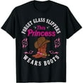 thumbnail image 1 of Girls Cowgirls Funny Princess Cowboy Boots Country Western T-Shirt, 1 of 3