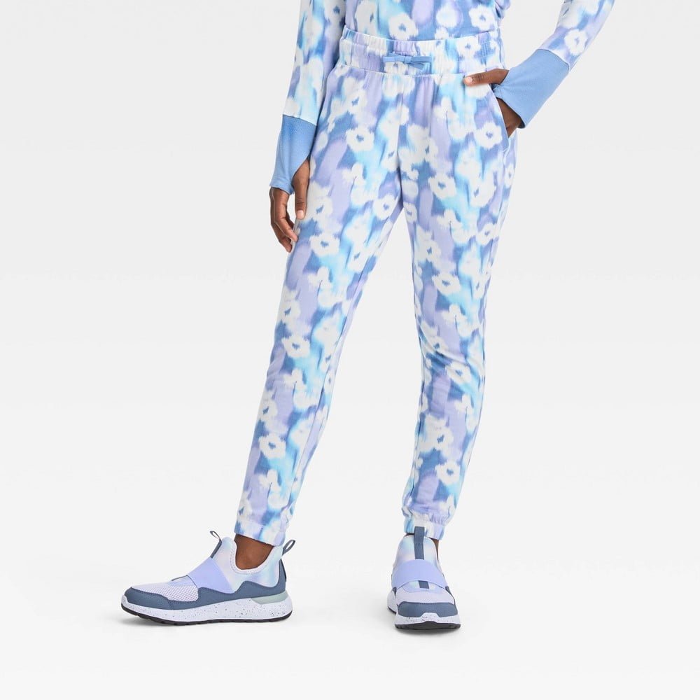 Girls Cozy Soft Joggers All in Motion Dark Blue S