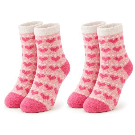 Muk Luks Kids Cozy, Yarn Lining, Whisper Soft, Lightweight Breathable Socks, Sizes Medium-Large