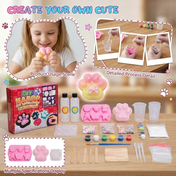 Girls Craft, Girls Birthday Gifts, 66 Tools 1 Kit, 220Ml, Paint Party Supplies, Plastic Measuring Cups Set, Measuring Cups Set, Craft Sticks, Easter GiftsforGirls, Plastic Cups,