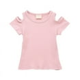 thumbnail image 1 of Baby Girls & Toddler Girls Solid Short Sleeve T-Shirts, Sizes 9M-2T, 1 of 9
