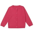 thumbnail image 1 of Girls Crewneck Cardigan Long Sleeve Children Button Cotton Sweater Uniform Sweaters for Little Girls Watermelon Red 6, 1 of 8