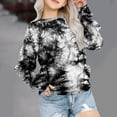 thumbnail image 1 of Girls Crewneck Oversized Sweatshirt Kids Fashion Long Sleeve Pullover Tops 1-12 Years Black qILAKOG Size 5-6 Years, 1 of 5