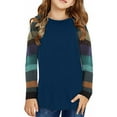 thumbnail image 1 of Girls Crewneck Pullover Tops Spring Fall Cute Cartoon Long Sleeve Polo Shirts for Big Girls 10-11 Years, 1 of 4