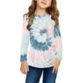 thumbnail image 1 of Girls Crewneck Tee Tops Spring Fall Cute Cartoon Printed with Long Sleeves for Little Girls 12-13 Years, 1 of 4