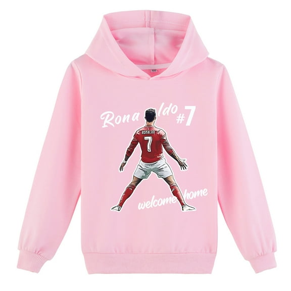Girls Cristiano Ronaldo Cotton Hoodie Pullover Spring Autumn Kids Sweatshirt Top