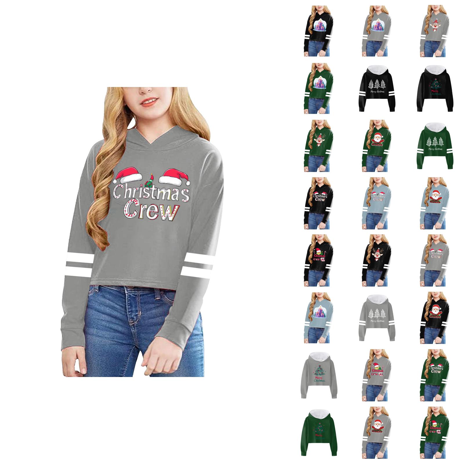Animal World Big Llama Ugly Christmas Sweater Hoodie For Toddlers & Kids - View #2