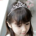 thumbnail image 1 of Girls Crystal Crown Silver Children Princess Crown for Birthday Party Rhinestones Headbands Bride Wedding Headpieces for Girls and Kids, 1 of 6
