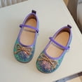 thumbnail image 1 of Girls' Crystal Glitter Dress Shoes with Beads for Performance and Special Occasions, 1 of 8