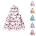 thumbnail image 1 of Girls Cute Butterfly Hoodies Y2K Long Sleeve Graphic Hooded Sweatshirt with Pockets Kids Pullover Tops, 1 of 1