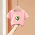 thumbnail image 1 of Girls Cute Clothes Short Sleeve Crew Neck T Shirts Cotton Casual Summer Graphic Basic Tshirts (9 Years, Pink), 1 of 3