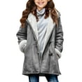 thumbnail image 1 of Girls Cute Coats Oversized Clothing Suede and Fleece Hooded Jacket for Kids Boys and Girls, 1 of 5