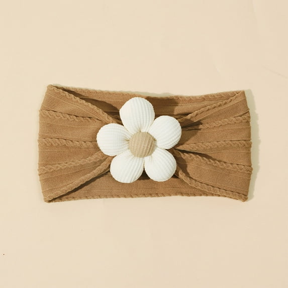 Girls Cute Headbands Floral Wide Headband Size 1-3 Toddlers Trendy Solid Color Soft Stretchy Hair Accessories Head Bands