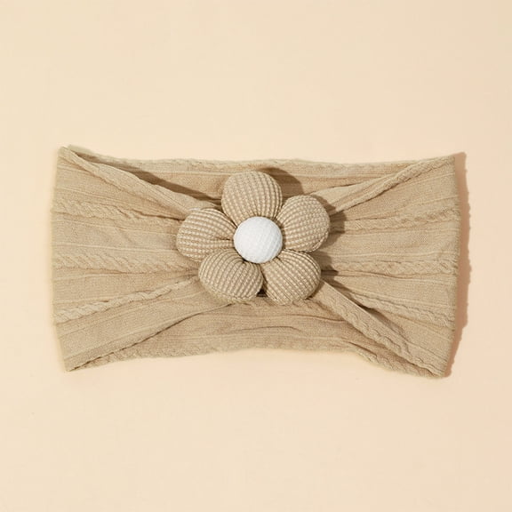 Girls Cute Headbands Floral Wide Headband Size 1-3 Toddlers Trendy Solid Color Soft Stretchy Hair Accessories Head Bands