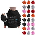 thumbnail image 1 of Girls Cute Hoodies 2025 Long Sleeve Dear Person Behind Me Graphic Hooded Sweatshirt with Pockets Kids Pullover Tops, 1 of 1