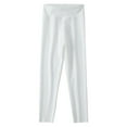thumbnail image 1 of Girls Cute Stretch Soft Leggings High Waisted Basic Pull-On Yoga Pants Full Length Comfy Trouser, 1 of 9