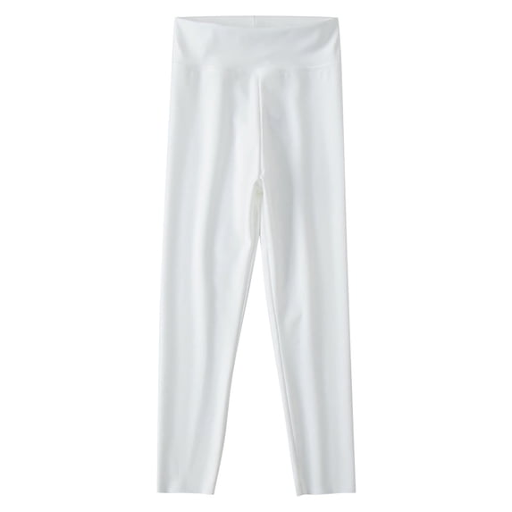 Girls Cute Stretch Soft Leggings High Waisted Basic Pull-On Yoga Pants Full Length Comfy Trouser