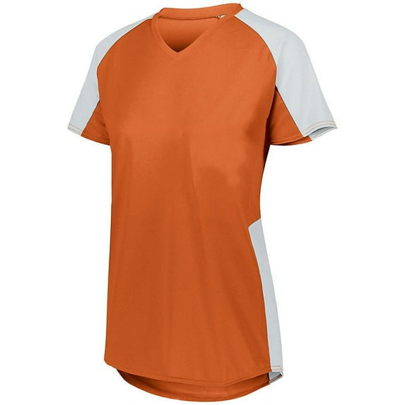Girls' Cutter Jersey - Color - Orange/ White - Size - M