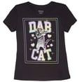 thumbnail image 1 of Girls' Dab Cat Generic Short Sleeve Graphic Tee, 1 of 2