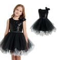 thumbnail image 1 of Girls Dance Girls Black Sequin Dress Tulle Dance Dresses Dance Jazz Dance Outfits for Girls Street Dance Outerwear 7-8 Years, 1 of 3