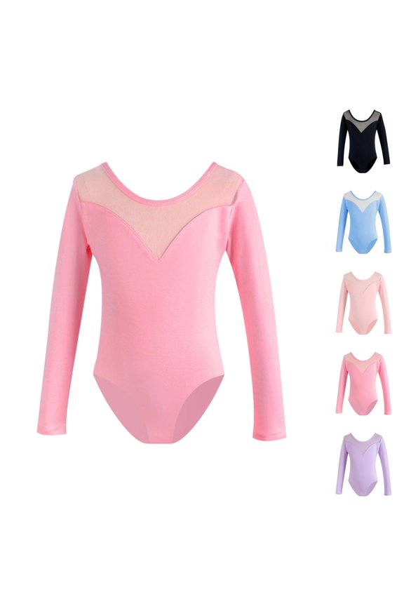 Girls Dance Dresses Performance Outfits Short Sleeve Tutu Leotard for Ballet Jazz Recital Girls Dance Dress for School Party Class Practice Wear