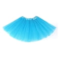 thumbnail image 1 of Girls Dance Skirt Fluffy Tulle Tutu, 3 Layers Elastic Waist Princess Ballet Skirt, Toddler Kids Dress Up Costumes, 1 of 7