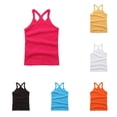 thumbnail image 1 of Girls Dance Tank Tops Toddler Pink Racerback Sleeveless Top Girl Undershirts for Ballet Gymnastics 4T, 1 of 4