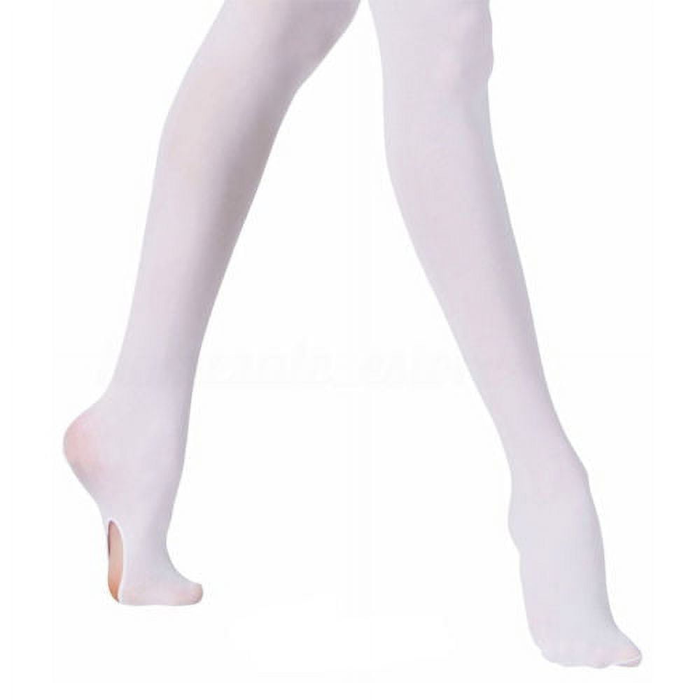 Girls Dance Tights Leggings Princess Soft Solid Color Pantyhose Ballet Fashion Socks Toddler Kids S White