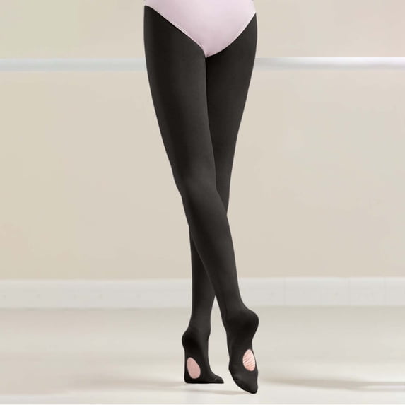 Girls Dance Tights Stretchable Ballet Leggings Performance Practice Wear for Kids Soft Breathable Jazz Gymnastics Daily Activewear, 12-14 Years, Black